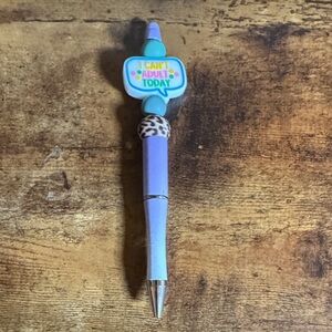 Fun Blue and Leopard Print Pen